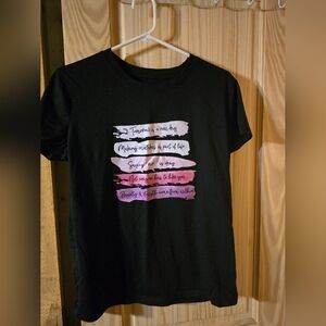 Women's black T-shirt